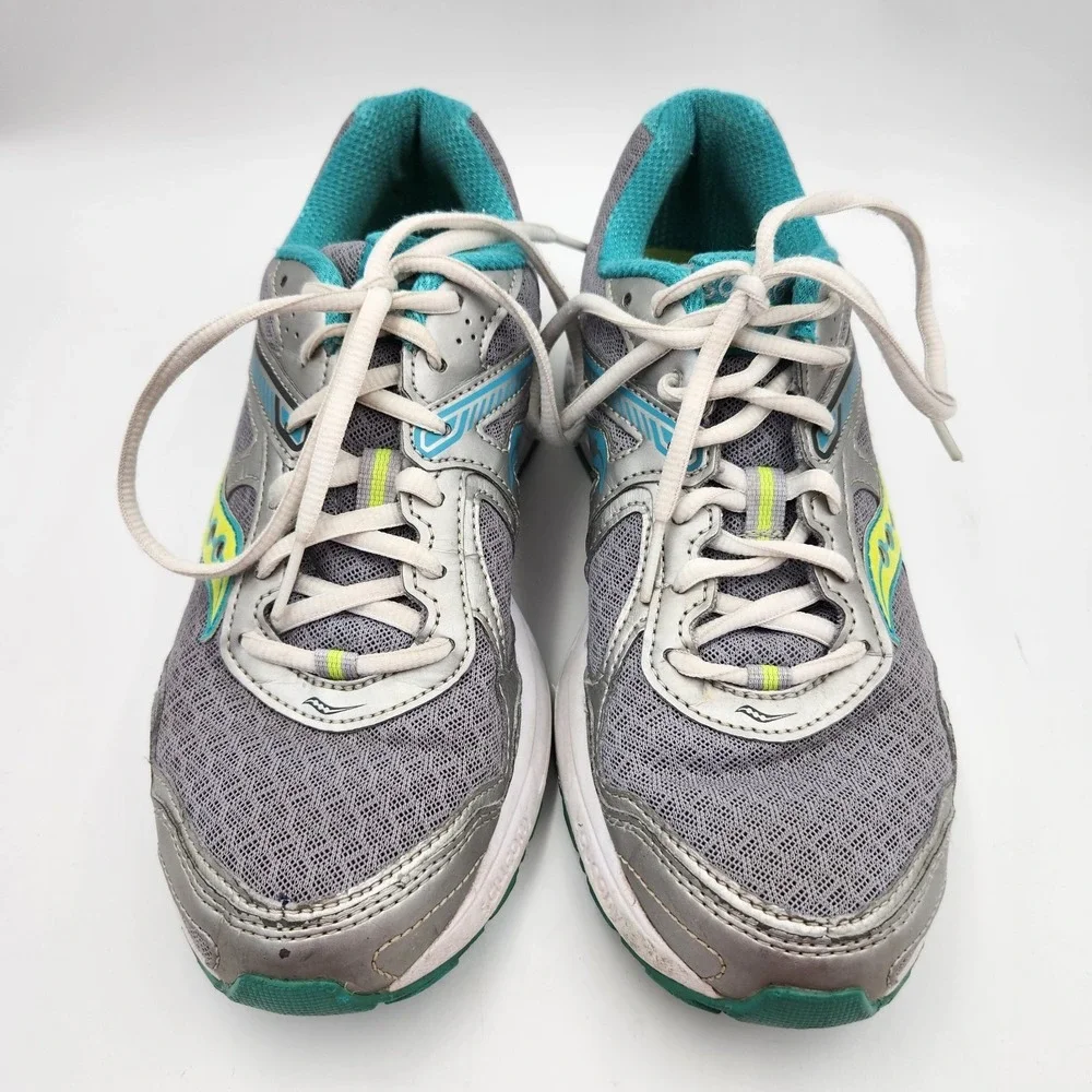Saucony‎ Grid Cohesion 10 S15333-1 Sneakers Womens US 8 Gray Teal Running Shoes